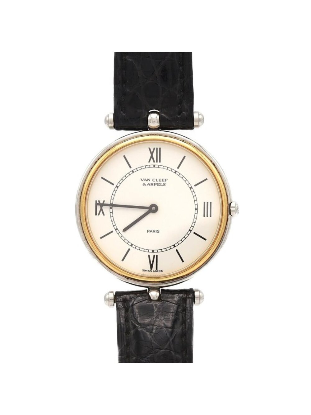 Van Cleef & Arpels la Collection Stainless Steel Yellow Gold Quartz Watch